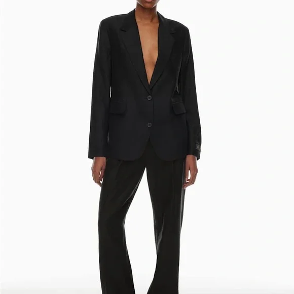 Babaton New Agency Linen Blazer M - Picture 2 of 11